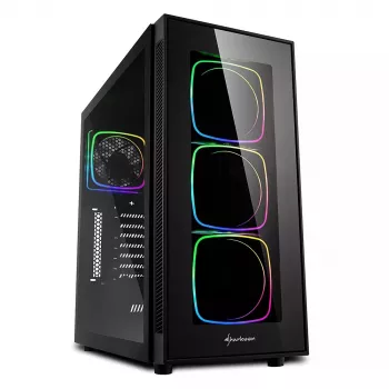 Caja de PC Sharkoon TG6 RGB Midi Tower negra