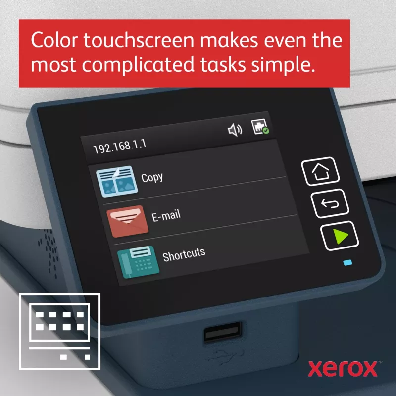 Xerox B235 A4 34ppm Wireless Dúplex Copiar/Imprimir/Escanear/Fax PS3 PCL5e/6 ADF 2 bandejas total 251 hojas