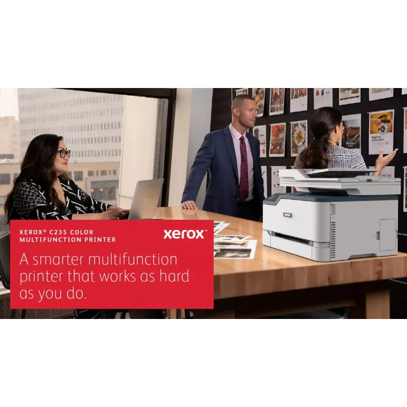 Xerox C235 A4 22ppm Wireless Copiar/Imprimir/Escanear/Fax PS3 PCL5e/6 ADF 2 bandejas de papel total 251 hojas