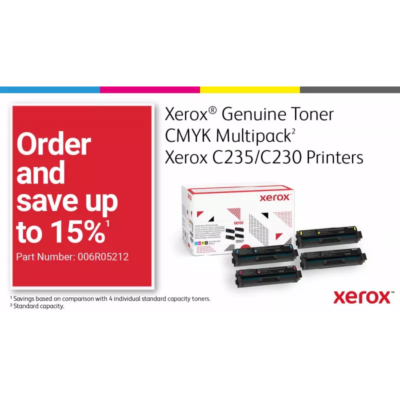 Xerox C235 A4 22ppm Wireless Copiar/Imprimir/Escanear/Fax PS3 PCL5e/6 ADF 2 bandejas de papel total 251 hojas
