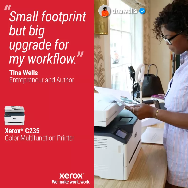 Xerox C235 A4 22ppm Wireless Copiar/Imprimir/Escanear/Fax PS3 PCL5e/6 ADF 2 bandejas de papel total 251 hojas