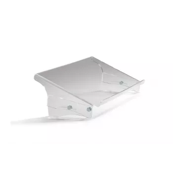 BakkerElkhuizen Q-doc 515 Soporte para documentos, acrílico, plástico, acero, 10 kg, 120 - 240 mm, transparente, 505 mm, 290 mm
