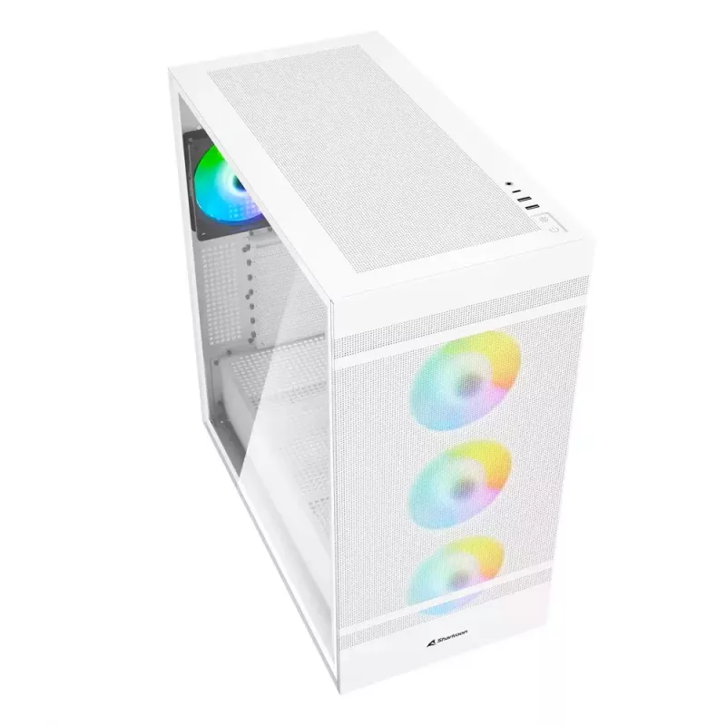 Caja de PC Sharkoon REBEL C50 RGB Full Tower blanca
