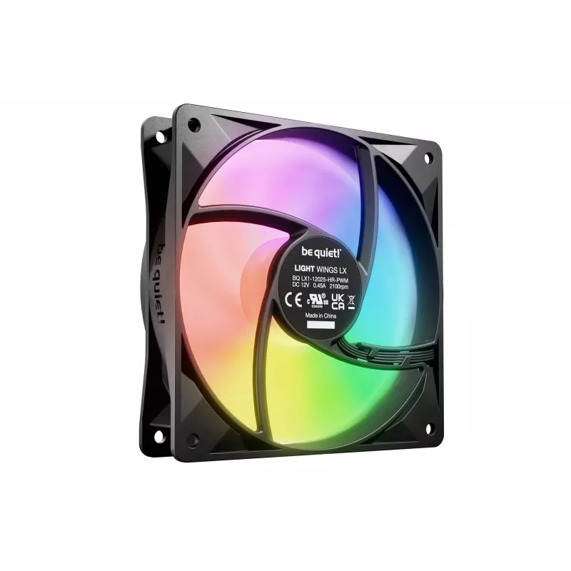 be quiet LIGHT WINGS LX 120mm PWM High Speed 3-Pack Ventilador para carcasa de PC negro 12 cm 3 uds.