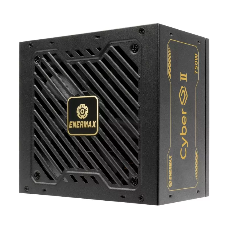 Enermax CyberG II ERV750G-AHG-NAC fuente de alimentación 750 W, 80 Plus Gold, no modular, ATX, negra