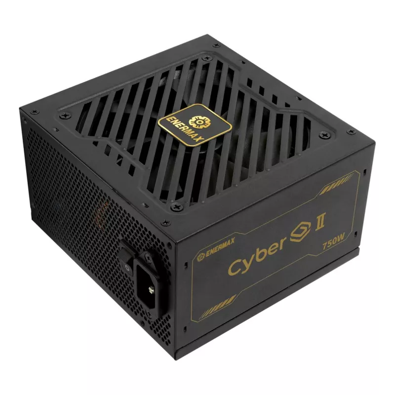 Enermax CyberG II ERV750G-AHG-NAC fuente de alimentación 750 W, 80 Plus Gold, no modular, ATX, negra