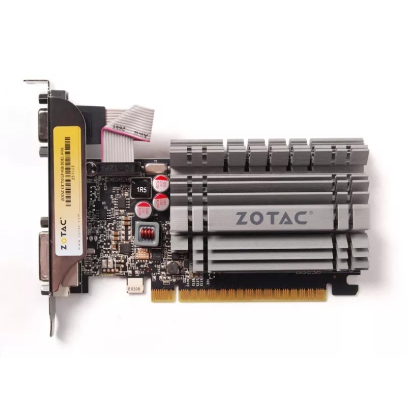 ZOTAC Tarjeta gráfica Force 4GB GT730 PCIe 2.0 x16 DVI/HDMI/VGA 902 MHz 2560x1600
