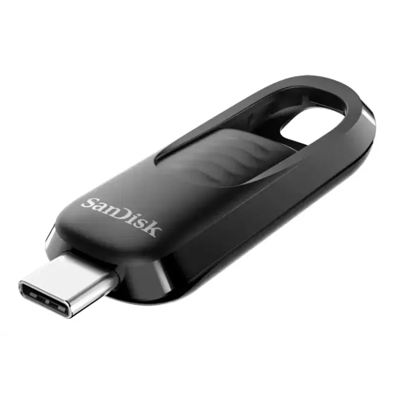 WESTERN DIGITAL Sandisk Ultra Slider - 64GB Memoria USB - USB-C 3.2 Gen 1 - Conector retráctil