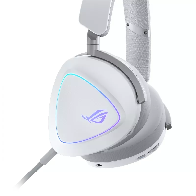 ASUS ROG Delta II Auriculares Cableado e Inalámbrico Diadema Gaming USB Type-C Bluetooth Blanco