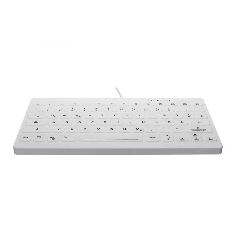 Contour Design Active Key Contour QuickClean Teclado médico IP68 Mini Cableado Blanco DE C4112