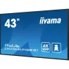 iiyama LH4365UHSB-B1 Pantalla de señalización Diseño kiosco 108 cm (42,5 inch) LED Wi-Fi 800 cd/m² 4K Ultra HD Negro Procesador integrado Android 11 24/7
