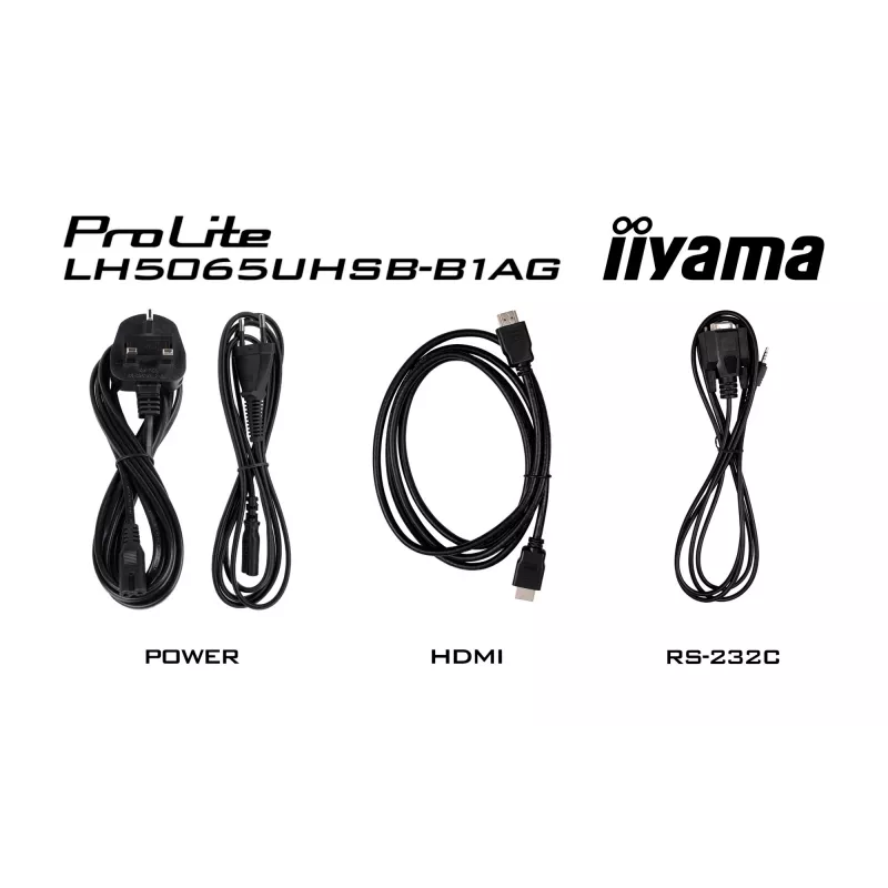 iiyama LH5065UHSB-B1AG Pantalla de señalización Pantalla plana de señalización digital 125,7 cm (49,5 inch) LCD Wi-Fi 800 cd/m² 4K Ultra HD Negro Procesador integrado Android 11 24/7