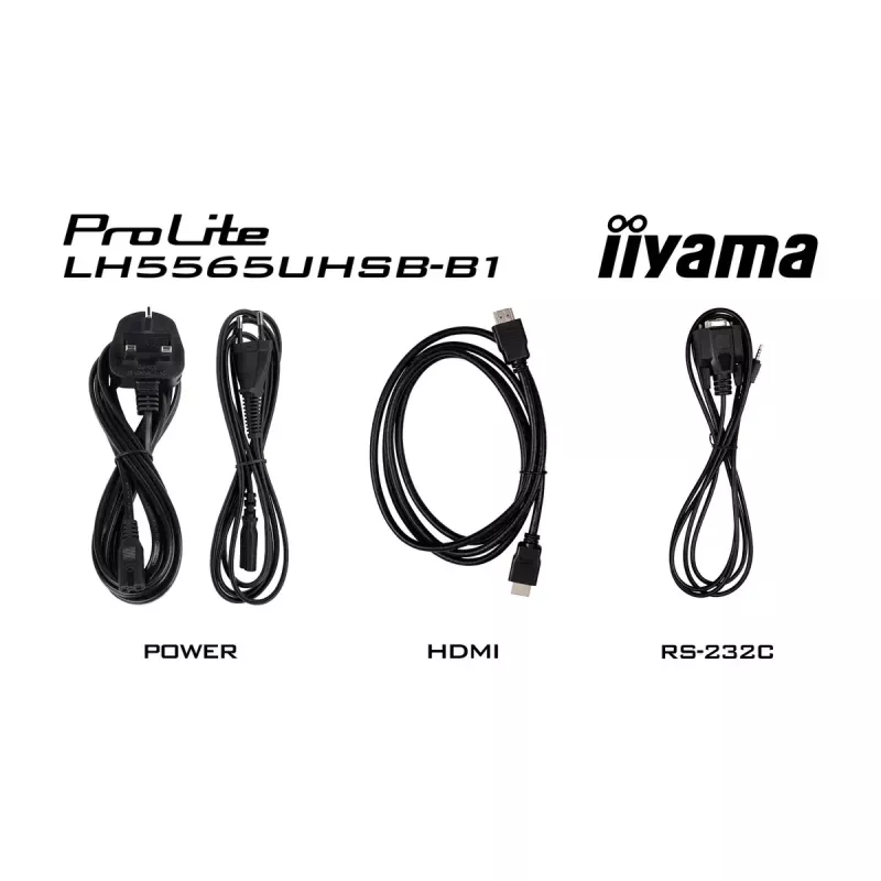 iiyama LH5565UHSB-B1 Pantalla de señalización Diseño kiosco 138,7 cm (54,6 inch) LED Wi-Fi 800 cd/m² 4K Ultra HD Negro Procesador integrado Android 11 24/7