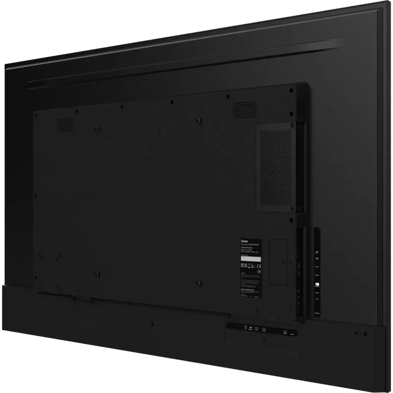 iiyama LH6565UHSB-B1 Pantalla de señalización Diseño kiosco 163,8 cm (64,5 inch) LED Wi-Fi 800 cd/m² 4K Ultra HD Negro Procesador integrado Android 11 24/7