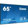 iiyama LH6565UHSB-B1 Pantalla de señalización Diseño kiosco 163,8 cm (64,5 inch) LED Wi-Fi 800 cd/m² 4K Ultra HD Negro Procesador integrado Android 11 24/7