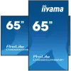 iiyama LH6565UHSB-B1 Pantalla de señalización Diseño kiosco 163,8 cm (64,5 inch) LED Wi-Fi 800 cd/m² 4K Ultra HD Negro Procesador integrado Android 11 24/7