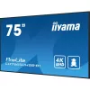 iiyama LH7565UHSB-B1 Pantalla de señalización Diseño kiosco 189,2 cm (74,5 inch) LED Wi-Fi 800 cd/m² 4K Ultra HD Negro Procesador integrado Android 11 24/7