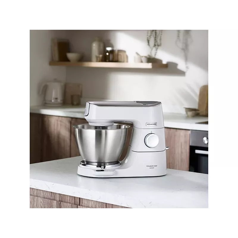 Kenwood KVC65.001WH robot de cocina 1200 W 5 l acero inoxidable, blanco balanza integrada