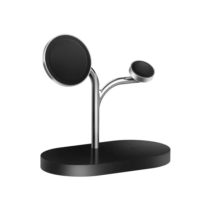 Samsung GP-PWU024WIABW cargador móvil para auriculares, smartphone, smartwatch negro, plata USB carga inalámbrica interior