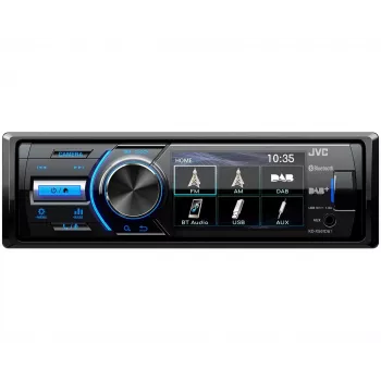 JVC KD-X561DBT radio para coche negra, azul 180 W Bluetooth