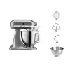 Batidora de vaso KITCHENAID ARTISAN 5KSM185PS — 300 W, bol de acero inoxidable 4,8 L, 10 velocidades, plata