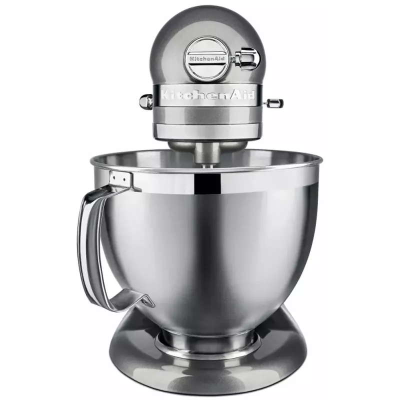 Batidora de vaso KITCHENAID ARTISAN 5KSM185PS — 300 W, bol de acero inoxidable 4,8 L, 10 velocidades, plata
