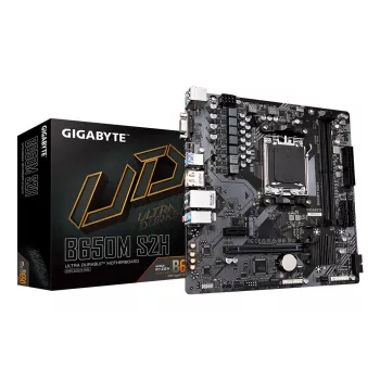 Placa base GIGABYTE B650M S2H - CPUs AMD Ryzen serie 9000, VRM 5+2+2 fases, hasta 6400MHz DDR5 (OC), 1xPCIe 4.0 M.2, GbE LAN, USB 3.2 Gen 1