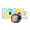 Disipador de CPU CORSAIR – iCUE Link H100i RGB refrigeración líquida AiO – blanco