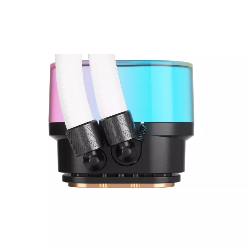Disipador de CPU CORSAIR – iCUE Link H100i RGB refrigeración líquida AiO – blanco