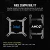 Disipador de CPU CORSAIR – iCUE Link H100i RGB refrigeración líquida AiO – blanco