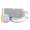 Disipador de CPU CORSAIR – iCUE Link H100i RGB refrigeración líquida AiO – blanco