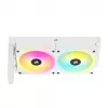 Disipador de CPU CORSAIR – iCUE Link H100i RGB refrigeración líquida AiO – blanco