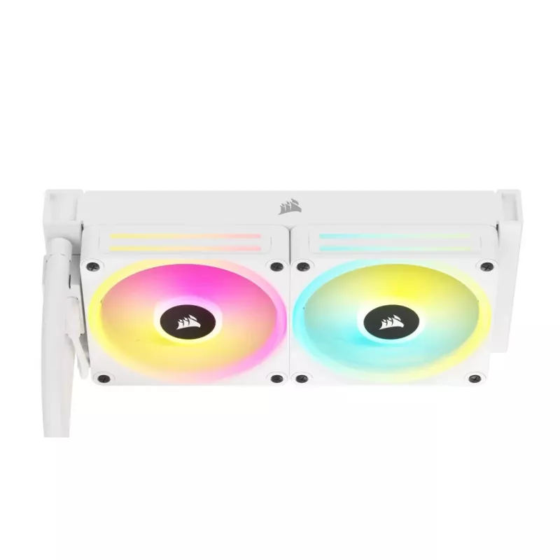 Disipador de CPU CORSAIR – iCUE Link H100i RGB refrigeración líquida AiO – blanco