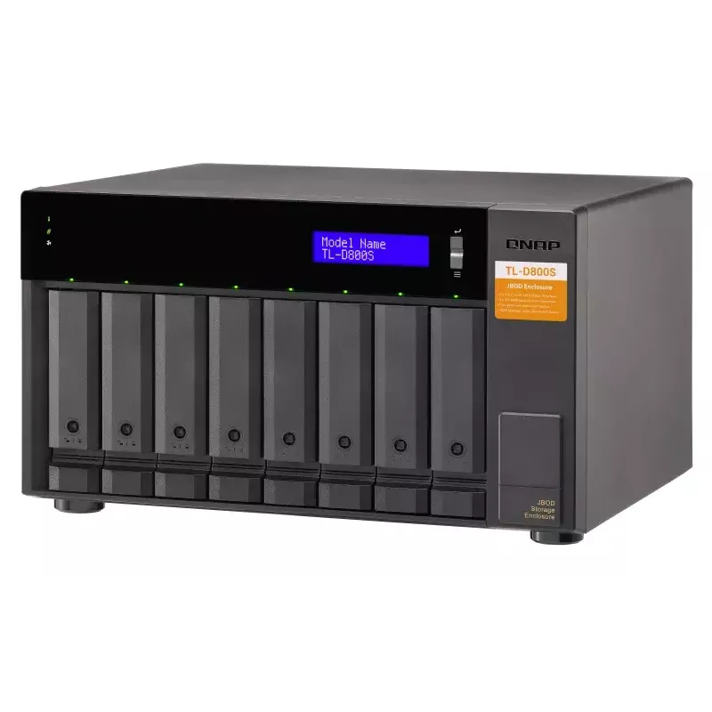QNAP TL-D800S - Array de discos - 8 bahías (SATA-600) - SATA 6Gb/s (externo) (TL-D800S)