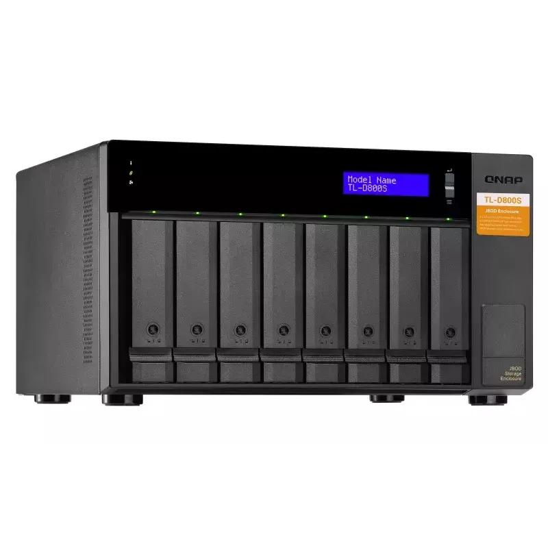QNAP TL-D800S - Array de discos - 8 bahías (SATA-600) - SATA 6Gb/s (externo) (TL-D800S)