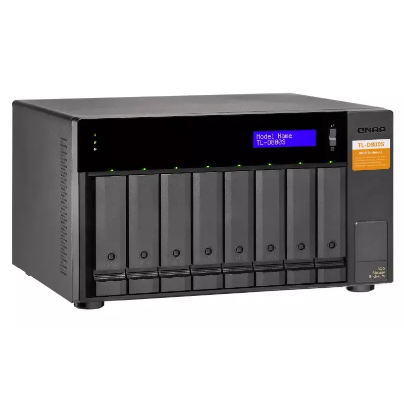 QNAP TL-D800S - Array de discos - 8 bahías (SATA-600) - SATA 6Gb/s (externo) (TL-D800S)