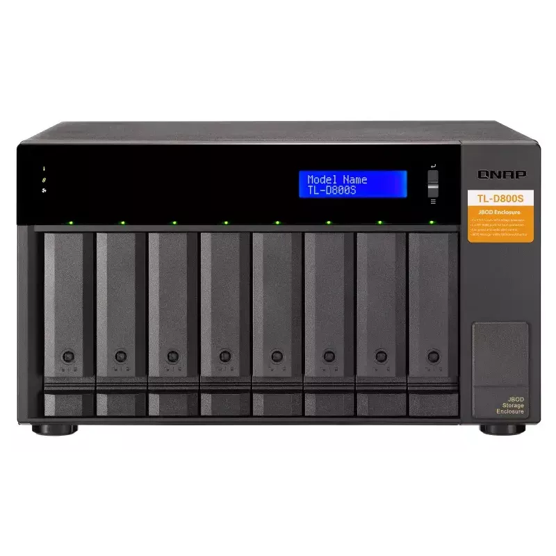 QNAP TL-D800S - Array de discos - 8 bahías (SATA-600) - SATA 6Gb/s (externo) (TL-D800S)