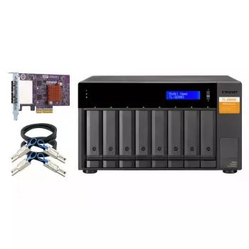 QNAP TL-D800S - Array de discos - 8 bahías (SATA-600) - SATA 6Gb/s (externo) (TL-D800S)