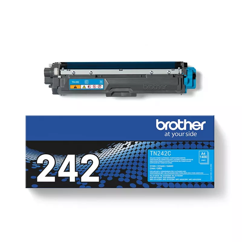 Cartucho de tóner Brother TN-242C 1200 páginas cian