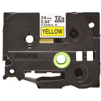 Cinta de etiquetas Brother TZE-FX651 negro sobre amarillo TZ