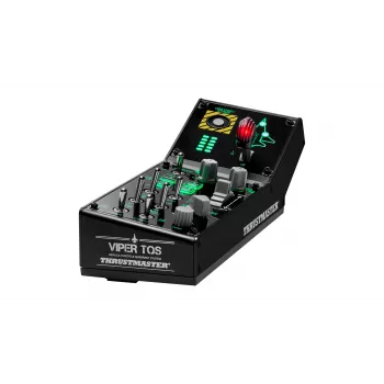 Joystick Thrustmaster VIPER Panel negro USB con palanca de control de motores PC