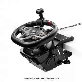 Thrustmaster SimTask Steering Kit, soporte para volante de carreras y pomo de dirección giratorio para simulaciones de vehículos pesados, compatible con volantes T128 y T248