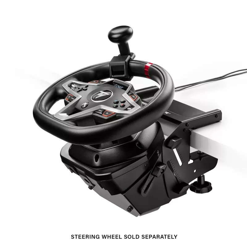Thrustmaster SimTask Steering Kit, soporte para volante de carreras y pomo de dirección giratorio para simulaciones de vehículos pesados, compatible con volantes T128 y T248