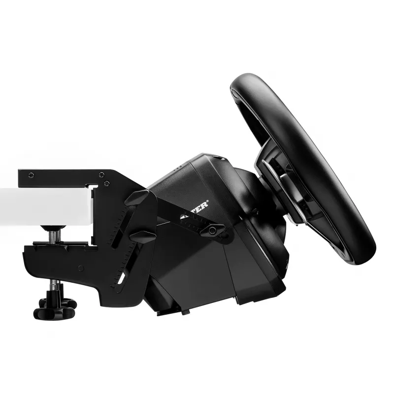 Thrustmaster SimTask Steering Kit, soporte para volante de carreras y pomo de dirección giratorio para simulaciones de vehículos pesados, compatible con volantes T128 y T248