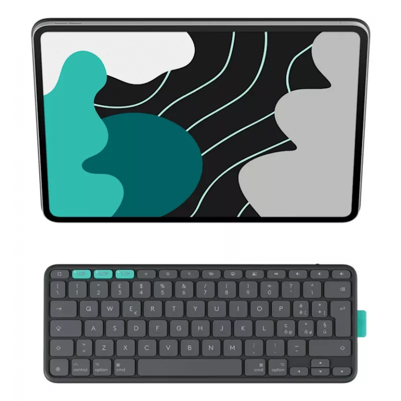 LOGITECH Flip Folio grafito – iPad Pro 13 pulgadas (M4) iPad Air 13 pulgadas (M2 y M3) – Qwertz alemán