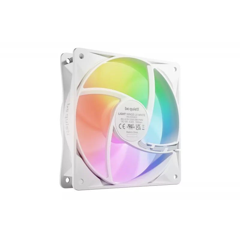 Ventilador de caja be quiet! Light Wings LX 120 mm PWM Reverse blanco 12 cm 1 unidad
