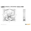 Ventilador de caja be quiet! Light Wings LX 120 mm PWM Reverse blanco 12 cm 1 unidad