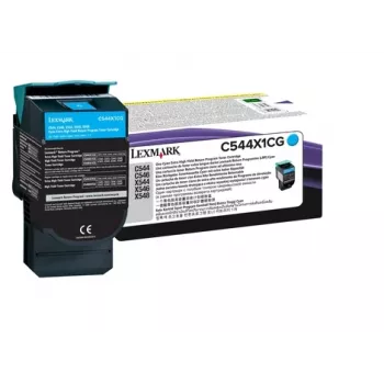 Cartucho de tóner LEXMARK – 4.000 páginas – cian para C544/X544 (0C544X1CG)