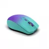 Ratón inalámbrico INCA Iwm-511rm – RF inalámbrico + Bluetooth + USB Type-C – 1600 dpi – 6 botones – verde violeta