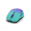 Ratón inalámbrico INCA Iwm-511rm – RF inalámbrico + Bluetooth + USB Type-C – 1600 dpi – 6 botones – verde violeta